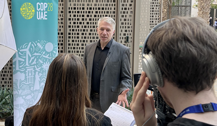 Professor Justin Sheffield of the University of Southampton is PSIPW’s Party-Level Delegate at COP28