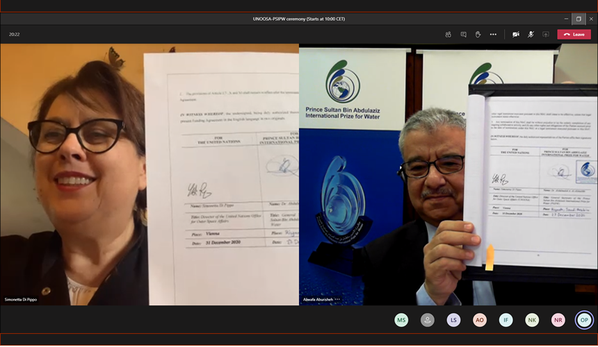 UNOOSA and PSIPW renew their MoU for Another Six Years