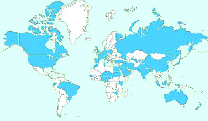5th Award: Nominations Received from 50 Countries